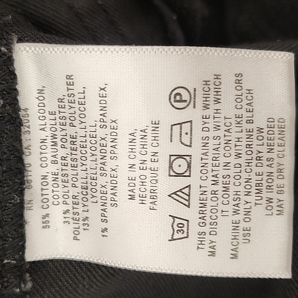 Anthropologie  Patch Pocket Pilcro The Icon Wide Leg Flare Jeans Black  28 - Picture 15 of 16